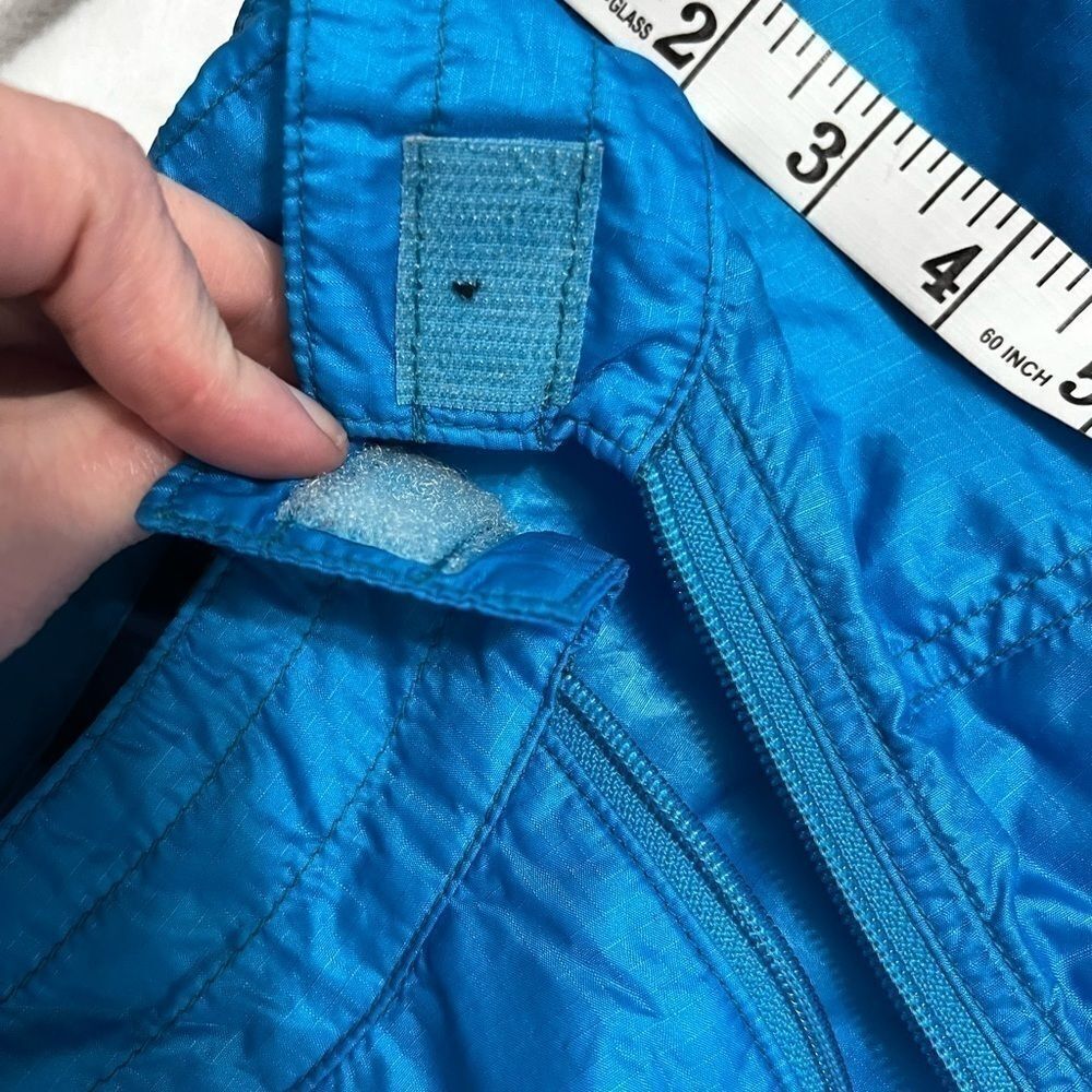 Nike women vintage 80s windbreaker jacket coat lightweight blue - Picture 11 of 12